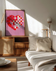 Plakat - Pixel heart