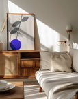 Poster - Blue round vase