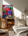 Plakat - Woman in Flower Garden - Admen.dk