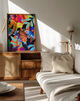 Plakat - Din 131 Abstract Floral - Admen.dk