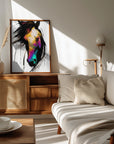 Poster - Horse Wild Tribal Illustration Art 02