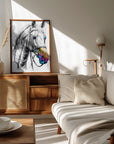 Poster - Horse Wild Tribal Illustration Art 03