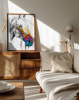 Plakat - Horse Wild Tribal Illustration Art 05