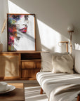 Plakat - Woman Face Beautiful Illustration Art 07