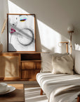 Plakat - Woman Face Beautiful Illustration Art 01