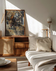 Poster - Tiger Animal Vintage Art Illustration Wallart 03