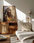 Plakat - Indian American Art Illustration Wallart 001