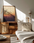 Plakat - Sunset Grass Filelds 05 - Admen.dk