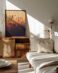Plakat - Sunset Grass Filelds 06 - Admen.dk