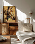 Plakat - Horse Sepia Illustration 31