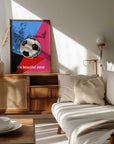 Plakat - Dynamic Soccer Action