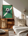 Plakat - Classic Soccer Field Ball