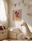 Plakat - Frida with flowers - Admen.dk