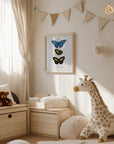 Plakat - Different Types of Butterflies II - Admen.dk