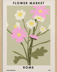 Plakat - Flower Market Rome - Admen.dk