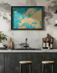 Poster - Lexy detailed Europe map