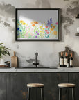 Poster - Watercolor wildflowers