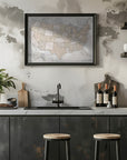 Plakat - Highly detailed map of the United States, Lucille