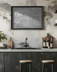 Poster - Map of Winston Salem (NC, USA) in gray vintage style