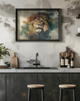 Poster - Lion Animal Vintage Art Illustration Wallart 06