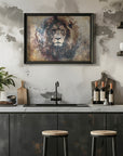 Plakat - Lion Animal Vintage Art Illustration Wallart 18