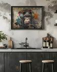 Poster - Monkey Animal Vintage Art Illustration Wallart 03