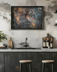Poster - Tiger Animal Vintage Art Illustration Wallart 06