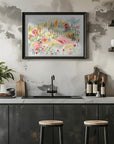 Plakat - Tuscany Watercolor Landscape 1