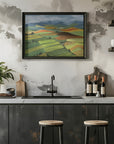 Plakat - Theodore patchwork landscape