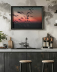 Plakat - Sunset Grass Fileld 02 - Admen.dk