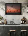 Plakat - Sunset grass filelds 03 - Admen.dk