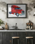 Poster - Red Truck 02