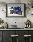 Poster - Blue Motorbike 06