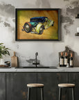 Plakat - Old Car Sepia Illustration 33