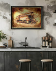 Plakat - Train - Sepia Illustration 48