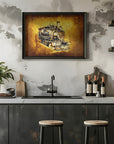 Plakat - Train - Sepia Illustration 67