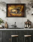 Poster - Train - Sepia Illustration 70