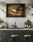 Plakat - Train - Sepia Illustration 72