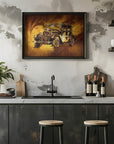 Plakat - Classic Car - Sepia Illustration 82