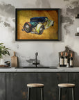 Poster - Classic Car - Sepia Illustration 84