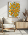Poster - Gold accented California poppies