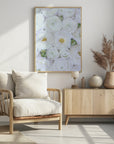 Plakat - Pure white ranunculus