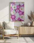 Plakat - Scattered ranunculus in pink II