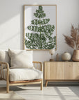 Plakat - Green dainty leaves