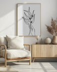 Plakat - Seeded eucalyptus line art