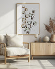 Plakat - Watercolor cotton branch II