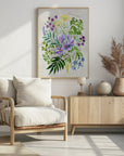 Plakat - Culinary herbs in vintage gray
