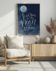 Plakat - Moon Love Quote