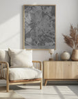 Poster - Gray vintage map of Reims France
