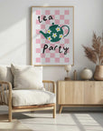 Plakat - Pink Daisy Tea Party